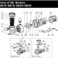 Кожух вентилятора насоса SB -15 Emaux (01031009)