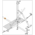 Пластина металлическая опоры стойки силовой (Azuro 407 9,1х4,6х1,25) 1510133