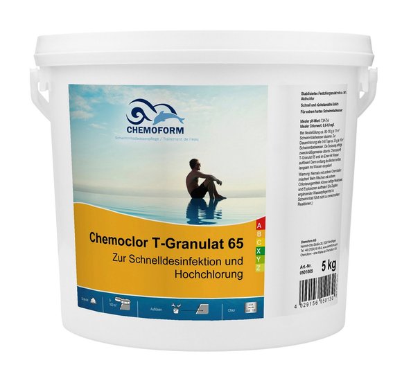Кемохлор т-65 гранулированный  5кг. CHEMOFORM
