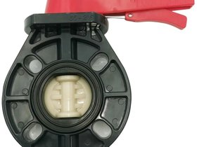 Дисковый поворотный затвор d 90 с ручкой, уплотнение EPDM AQUAVIVA