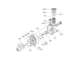 Винт крепления эл.двигателя к фланцу насоса Filterpump Badu MAGIC 8 Speck (2921.691.000)