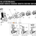 Винт M8х16 крепления двиг. к задней крышке помпы насоса SS в компл.с упл.кольцом 89022403/E022402