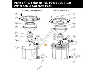Установ.комплект к прожектору Emaux UL-P300V 89040304/E040305