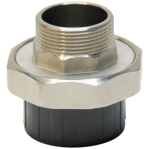 Муфта разборная переходная ПВХ/латунь нр d50x1-1/2" AQUAVIVA
