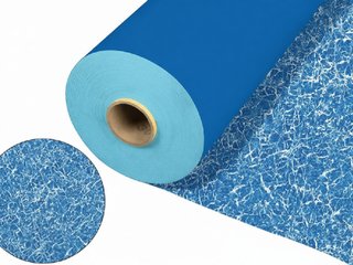 Пленка для отделки бассейнов голубой мрамор Light Blue Marble FXT010 2х25 (50 кв.м)