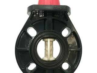 Дисковый поворотный затвор d 90 с ручкой, уплотнение EPDM AQUAVIVA