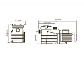 Насос 1,1кВт 220В E-Turbo ET100 Emaux 9022402