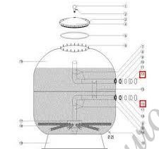 Свободный фланец d200 PN16 AQUAVIVA