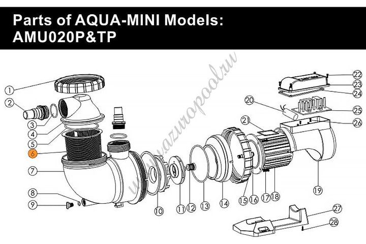 Фильтр грубой очистки насоса AQUA-MINI Emaux (01111104)