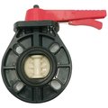 Дисковый поворотный затвор d 63 с ручкой, уплотнение EPDM AQUAVIVA