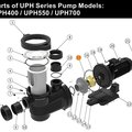 Винт рабочего колеса насоса UPH Emaux 112010163