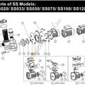 Винт M8х16 крепления двиг. к задней крышке помпы насоса SS в компл.с упл.кольцом 89022403/E022402
