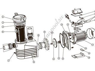 Насос 1,1кВт 220В E-Turbo ET100 Emaux 9022402