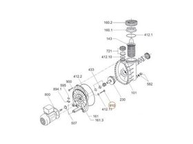 Винт крепления эл.двигателя к фланцу насоса Filterpump Badu MAGIC 8 Speck (2921.691.000)