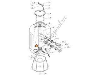Бочка фильтра BL 20-1050B  Kripsol