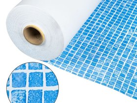 Пленка ПВХ (лайнер)(мозаика размытая голубая) Cefil Gres 1.65x25.2 м (41.58 м.кв)