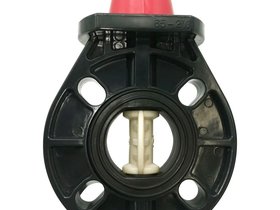 Дисковый поворотный затвор d160 с ручкой, уплотнение EPDM AQUAVIVA