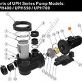 Электродвигатель насоса UPH550 380В Emaux 42059099029