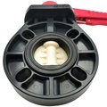 Дисковый поворотный затвор d 75 с ручкой, уплотнение EPDM AQUAVIVA