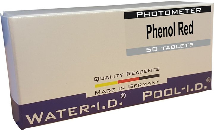 Тестерные таблетки Water-i.d. PHENOL RED Rapid (pH) 10 таблеток (1500шт. в коробке)