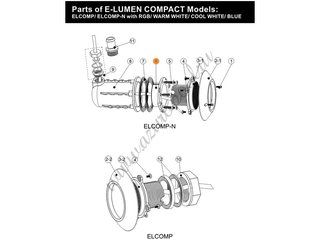 Фланец ниши прожектора E-Lumen Compact-N Emaux 01050143