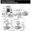 Рабочее колесо насоса UPH550 Emaux 420369027